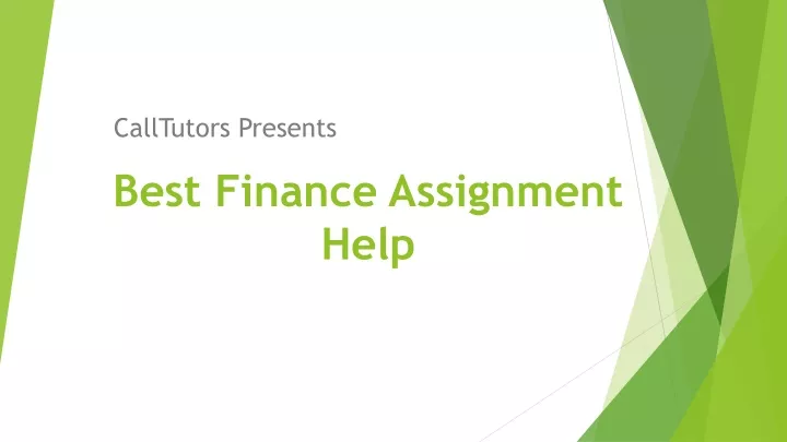best finance assignment help