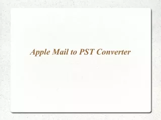 Apple Mail to PST Converter