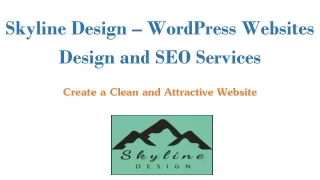 Skyline Design - WordPress Websites Design and SEO Services