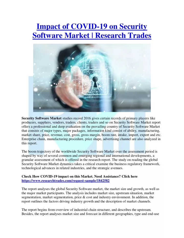 impact of covid 19 on security software market