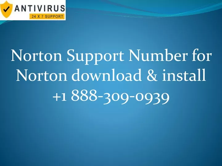norton support number for norton download install