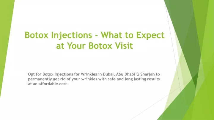 botox injections what to expect at your botox visit