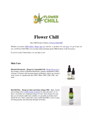 flower chill