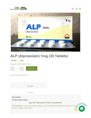 Buy Alp Alprazolam 1mg | Anti-Anxiety