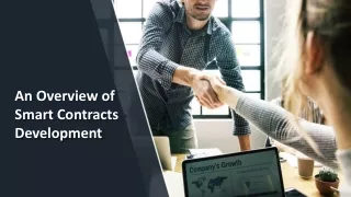 an overview of smart contracts development