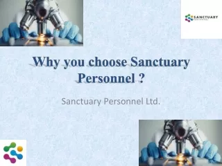 Sanctuary Personnel Ltd- Why you choose Sanctuary Personnel?