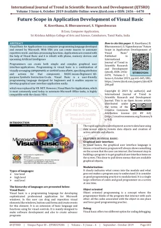 international journal of trend in scientific