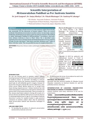 international journal of trend in scientific