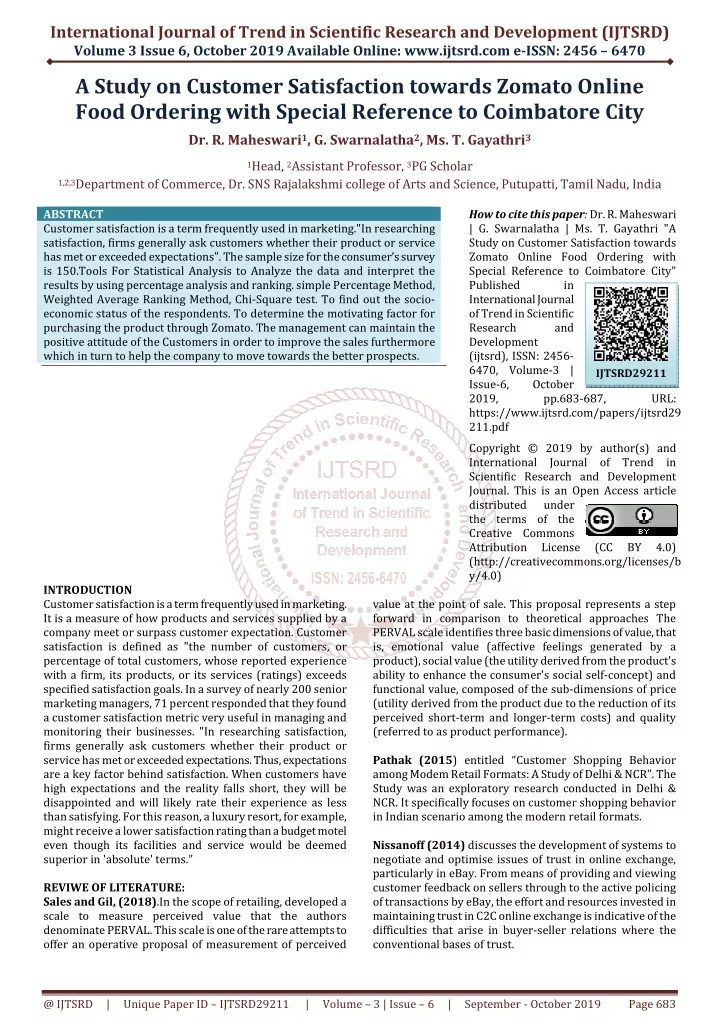 international journal of trend in scientific