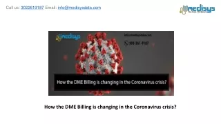 how the dme billing is changing in the coronavirus crisis