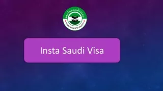 Apply Saudi Visa Application Online