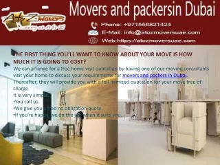 Furniture Movers in Dubai, Movers and Packers in Dubai, Self storage in Dubai