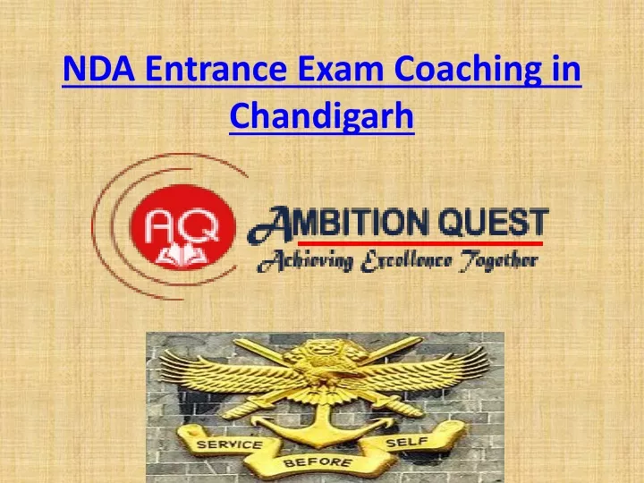 nda entrance exam coaching in chandigarh