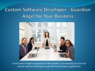 custom software developer guardian angel for your business