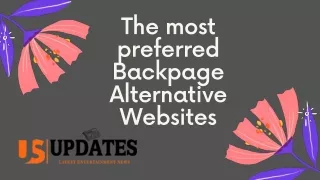 the most preferred backpage alternative websites