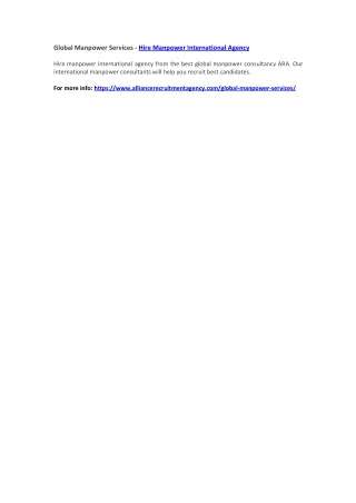global manpower services hire manpower