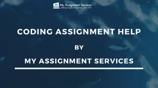 coding assignment help