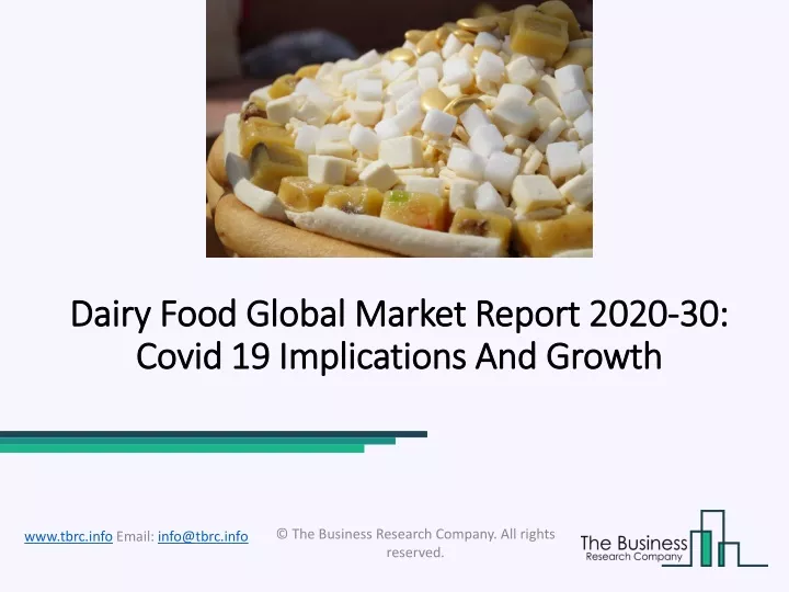 dairy food dairy food global market report 2020