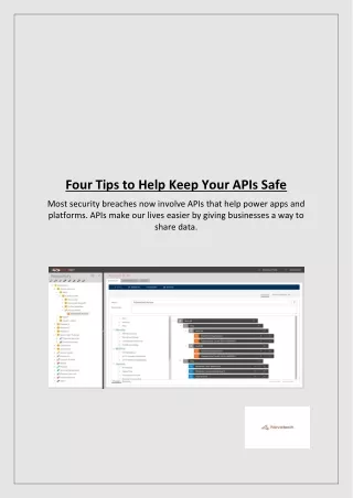 Four Tips to Help Keep Your APIs Safe