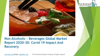 Non Alcoholic - Beverages Market Size, Share, Statistics, Latest Trends, Segmentation And Forecast to 2030