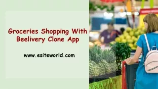 groceries shopping with beelivery clone app