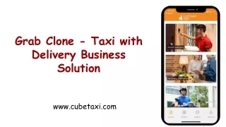 grab clone taxi with delivery business solution