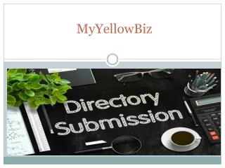 MyYellowBiz - Free Business Submission