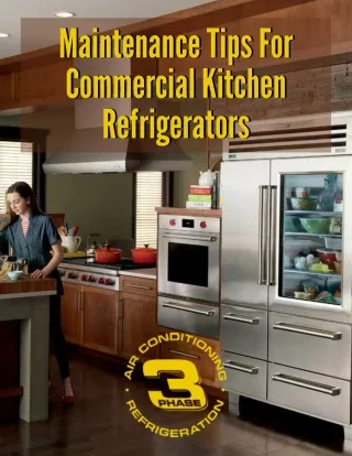 Maintenance Tips For Commercial Kitchen Refrigerator