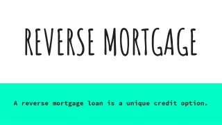 reverse mortgage