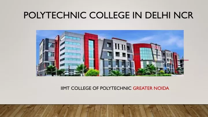 polytechnic college in delhi ncr