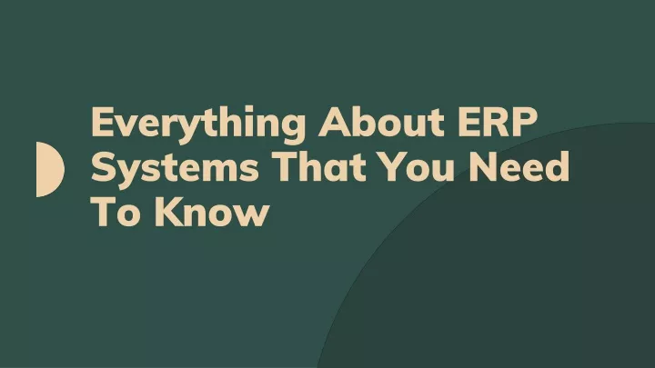 everything about erp systems that you need to know