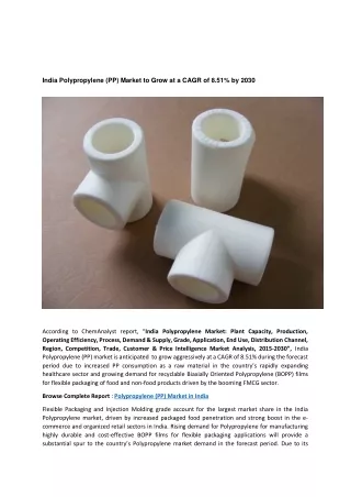 india polypropylene pp market to grow at a cagr