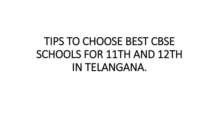 tips tips to choose to choose best cbse schools