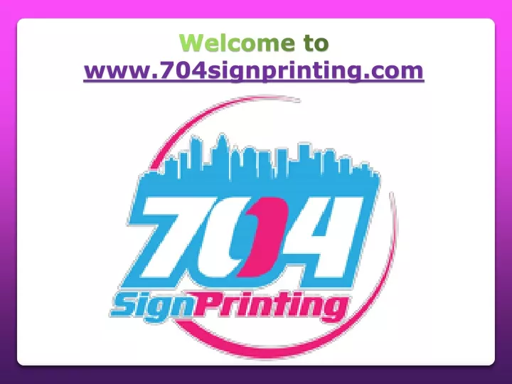 welcome to www 704signprinting com