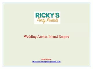 Wedding Arches Inland Empire