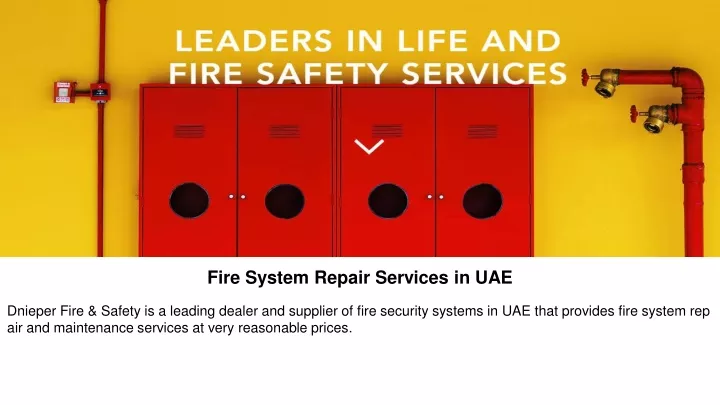 fire system repair services in uae