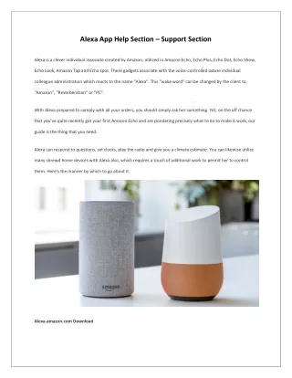 alexa app help section support section