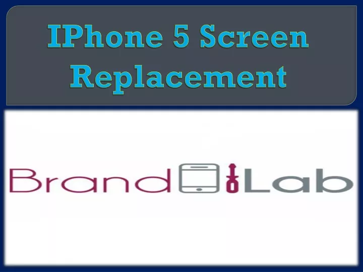 iphone 5 screen replacement