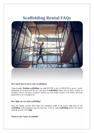 austin scaffolding rental company