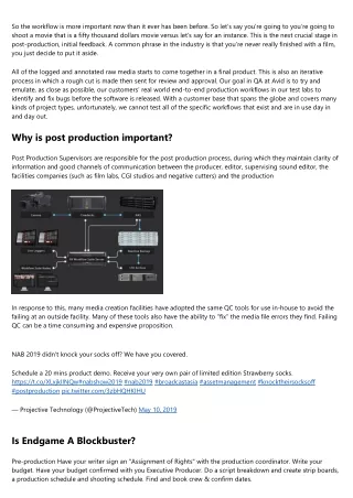 Black Magic Camera Post Production Workflow