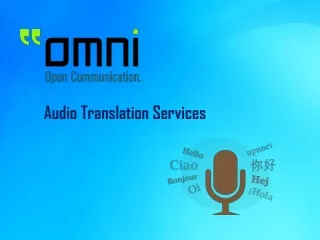 audio translation services