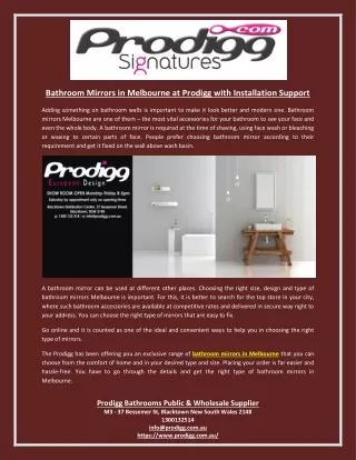 bathroom mirrors in melbourne at prodigg with