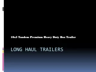 10x5 Tandem Premium Heavy Duty Box Trailer
