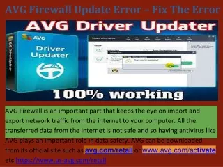avg firewall update error fix the error