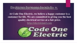 electrician pompano beach fl