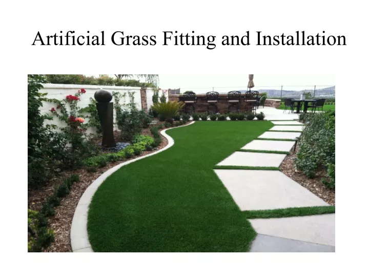 artificial grass fitting and installation