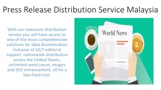 Press Release Distribution Service Malaysia