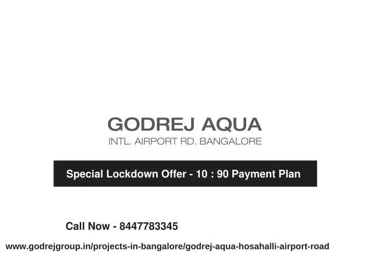 special lockdown offer 10 90 payment plan
