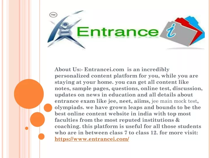 about us entrancei com is an incredibly