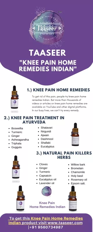Knee Pain Home Remedies Indian